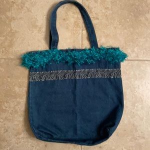 Embellished Denim Totebag